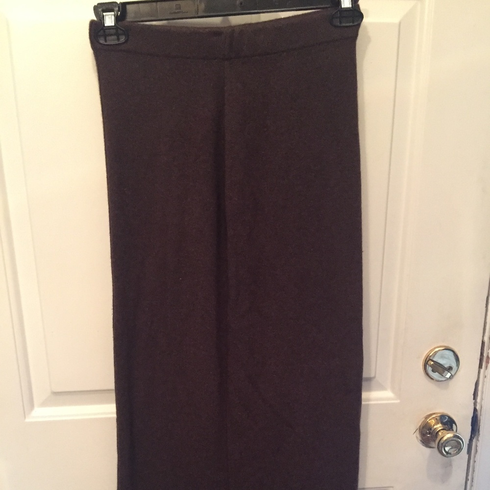 United Colors of Benetton knit brown maxi skirt